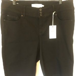 denim jegging shorts